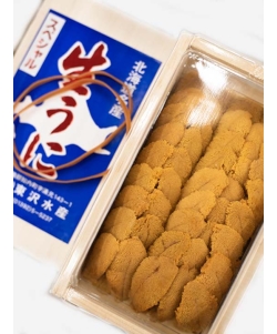 〈東京／豊洲・マルツ尾清〉東沢水産【東沢スペシャル】吉岡・函館近郊産など キタムラサキウニ 大箱 下駄
