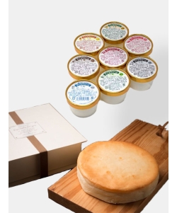 〈十勝野フロマージュ〉北海道中札内産 ジェラート・カマンベールチーズケーキ詰合せ