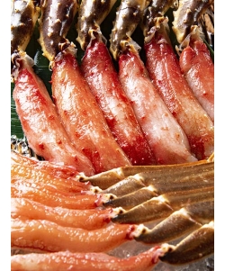 〈マルダイ水産〉カニしゃぶ食べ比べ／本タラバ半剥身・本ズワイ剥身