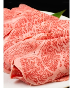 〈兵庫／川岸畜産〉神戸牛 リブロース すき焼き/しゃぶしゃぶ用・超特選