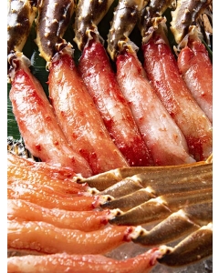 〈マルダイ水産〉カニしゃぶ食べ比べ/本タラバ半剥身・本ズワイ剥身