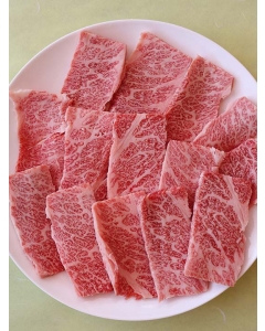〈三重/オーシャンファーム〉超特選 松阪牛 三角バラ (カルビ) 焼肉